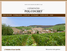 Tablet Screenshot of champagne-pol-cochet.com